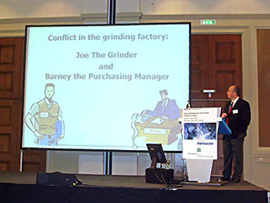 Dr. Badger at the High Speed Steel Forum Conference in Aachen, Germany.
